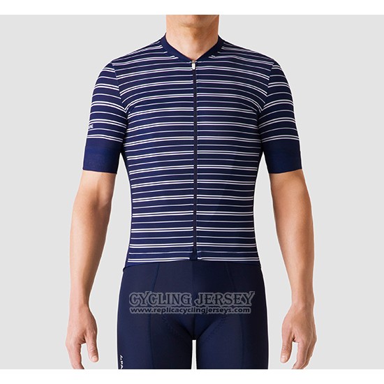 2019 Cycling Jersey La Passione Stripe Blue Short Sleeve And Bib Short